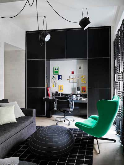  Contemporary Apartment Office and Study. Tribeca Residence by Ayromloo Design.