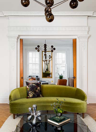  Victorian Family Home Living Room. Jersey City Brownstone by Ana Claudia Design.
