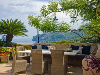  Coastal Beach House Patio and Deck. Mallorca Villa by Godrich Interiors.