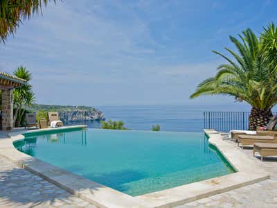  Rustic Beach House Patio and Deck. Mallorca Villa by Godrich Interiors.