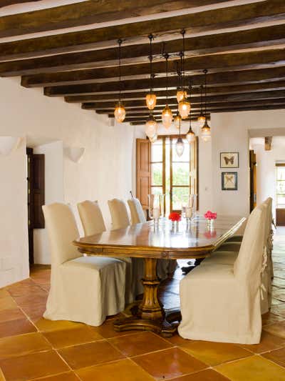  Coastal Beach House Dining Room. Mallorca Villa by Godrich Interiors.