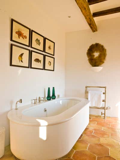  Rustic Coastal Beach House Bathroom. Mallorca Villa by Godrich Interiors.