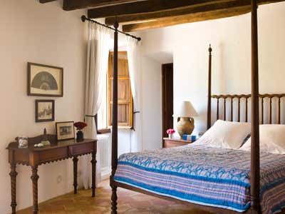  Rustic Coastal Beach House Bedroom. Mallorca Villa by Godrich Interiors.