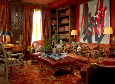 Traditional Office and Study. Fifth Avenue Coop by William R Eubanks Interior Design Inc..