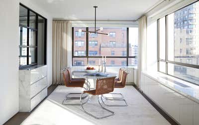  Modern Apartment Dining Room. Uptown Pied-a-terre by Pembrooke & Ives.