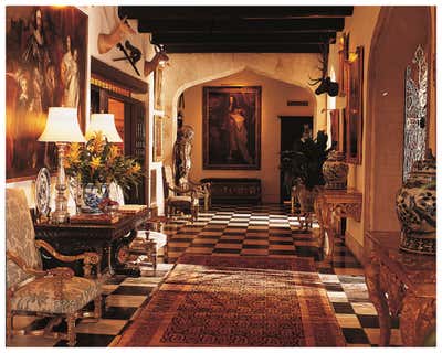 English Country Country House Entry and Hall. Carrier Hall by William R Eubanks Interior Design Inc..