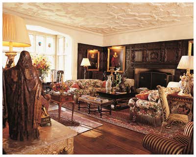  English Country Country House Living Room. Carrier Hall by William R Eubanks Interior Design Inc..