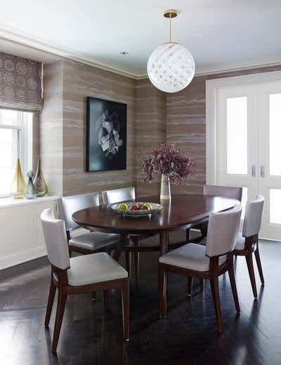  Transitional Apartment Dining Room. Central Park West Apartment by Eve Robinson Associates.