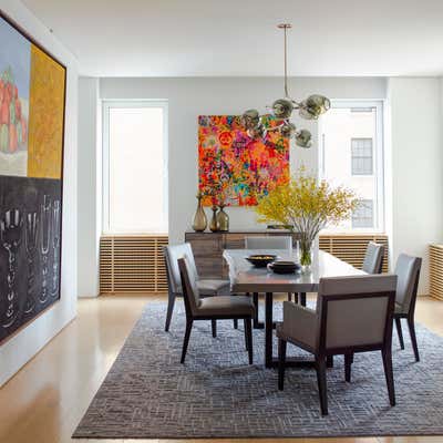  Modern Apartment Dining Room. East 79th Street Apartment by Eve Robinson Associates.