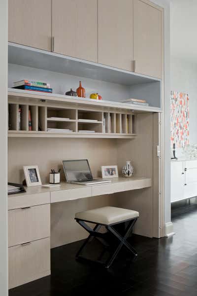 Modern Office and Study. East End Avenue Apartment by Eve Robinson Associates.