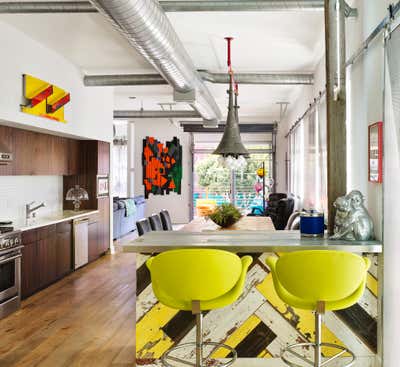  Contemporary Industrial Apartment Kitchen. Santa Monica Loft by Ayromloo Design.