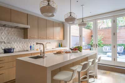  Contemporary Family Home Kitchen. East 91st Street Town House by Eve Robinson Associates.