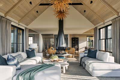  Coastal Contemporary Beach House Living Room. Nantucket Family Compound by Workshop APD.