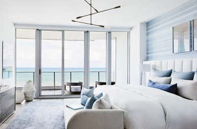  Modern Vacation Home Bedroom. Ft. Lauderdale Beach Condo by Workshop APD.
