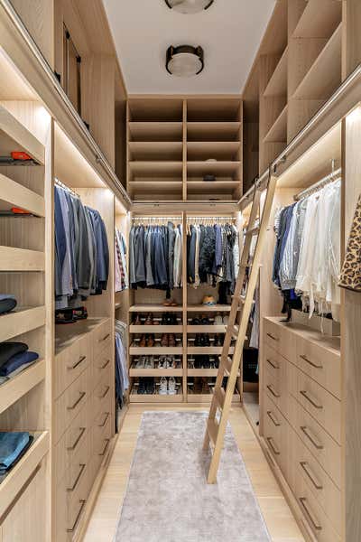  Eclectic Apartment Storage Room and Closet. West Village Glam by Workshop APD.