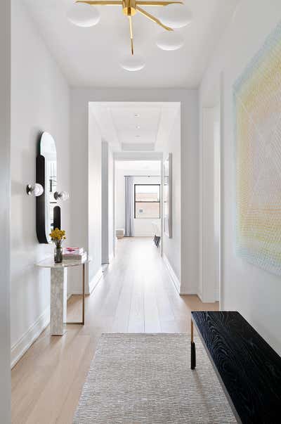 Modern Apartment Entry and Hall. West Village Glam by Workshop APD.