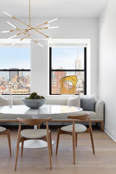 Eclectic Apartment Dining Room. West Village Glam by Workshop APD.