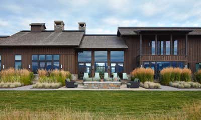  Western Exterior. Jackson Hole Ranch House Modern by Tichenor and Thorp Architects.