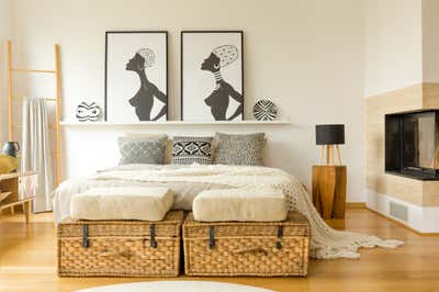  Bohemian Contemporary Family Home Bedroom. Fit Fir A King by Eadesign Room.