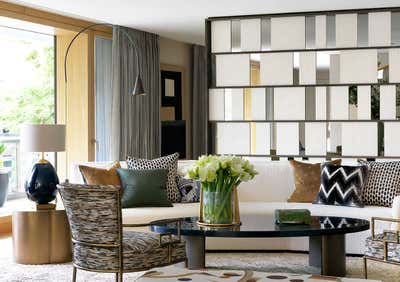 Contemporary Apartment Living Room. Textured  by Natalia Miyar Atelier.