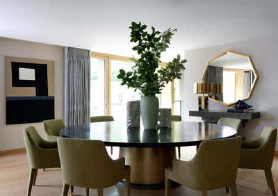  Contemporary Apartment Dining Room. Textured  by Natalia Miyar Atelier.