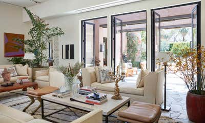  Eclectic Vacation Home Living Room. Palm Springs Modern by Tichenor and Thorp Architects.