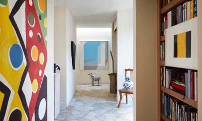  Eclectic Vacation Home Entry and Hall. Palm Springs Modern by Tichenor and Thorp Architects.