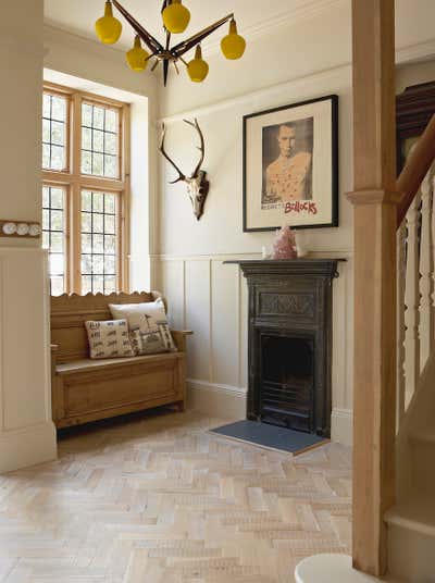  Transitional Family Home Entry and Hall. Wandsworth Family Home by Godrich Interiors.
