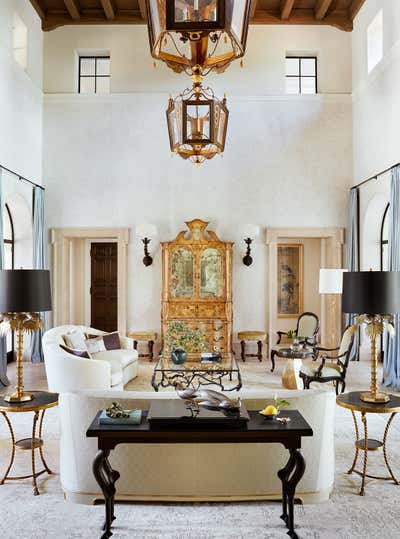  Mediterranean Family Home Living Room. Italianate by Madeline Stuart.