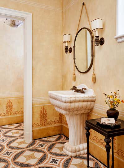  Mediterranean Family Home Bathroom. Italianate by Madeline Stuart.