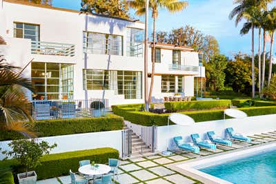  Art Deco Family Home Exterior. Streamline Moderne by Madeline Stuart.