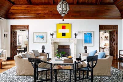 Transitional Moroccan Family Home Living Room. Hispano Moresque by Madeline Stuart.