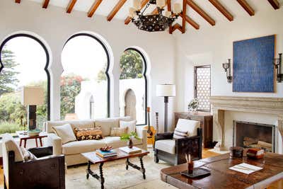  Transitional Family Home Office and Study. Hispano Moresque by Madeline Stuart.