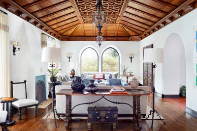  Transitional Family Home Living Room. Hispano Moresque by Madeline Stuart.