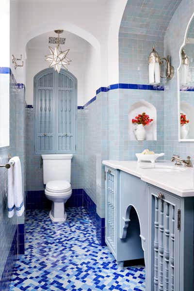  Moroccan Family Home Bathroom. Hispano Moresque by Madeline Stuart.