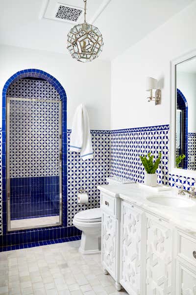  Moroccan Family Home Bathroom. Hispano Moresque by Madeline Stuart.