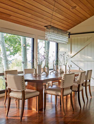 Contemporary Vacation Home Dining Room. Rustic Modern by Madeline Stuart.