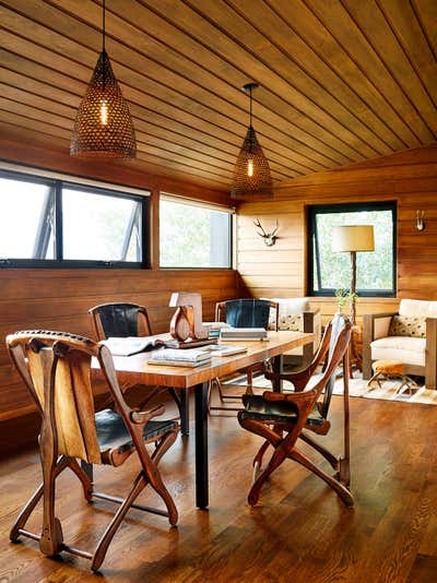  Contemporary Vacation Home Office and Study. Rustic Modern by Madeline Stuart.