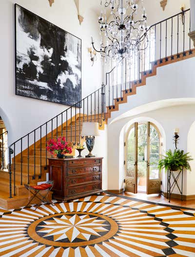  Mediterranean Entry and Hall. Spanish Revival by Madeline Stuart.
