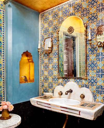  Mediterranean Bathroom. Spanish Revival by Madeline Stuart.