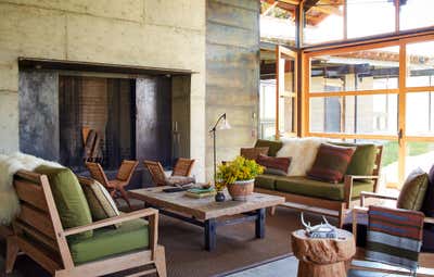  Contemporary Vacation Home Patio and Deck. Rustic Modern Ranch by Madeline Stuart.