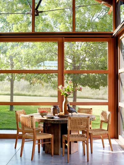 Rustic Vacation Home Dining Room. Rustic Modern Ranch by Madeline Stuart.