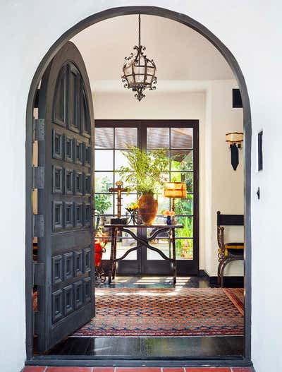  Mediterranean Family Home Entry and Hall. Spanish Hacienda by Madeline Stuart.