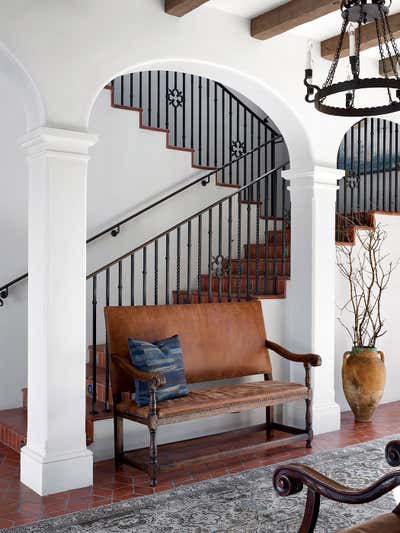  Traditional Family Home Entry and Hall. Mediterranean Revival by Madeline Stuart.