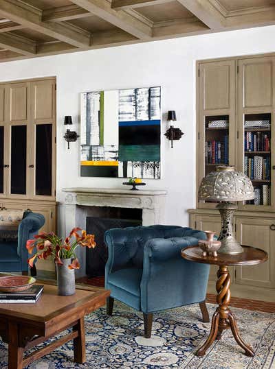  Mediterranean Office and Study. Mediterranean Revival by Madeline Stuart.