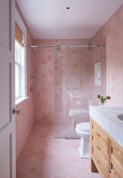  Contemporary Transitional Beach House Bathroom. Southampton Residence by Ayromloo Design.