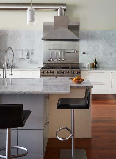  Modern Family Home Kitchen. Modern Tribeca Loft by Amy Kartheiser Design.