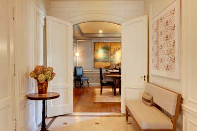 Eclectic Bachelor Pad Entry and Hall. Collected by Soucie Horner, Ltd..