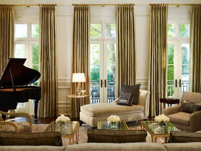 French Family Home Living Room. Elegant Address by Soucie Horner, Ltd..
