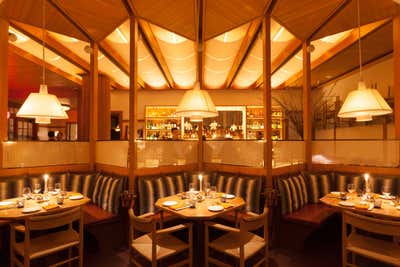  Scandinavian Restaurant Dining Room. Narcissa by Shawn Hausman Design.